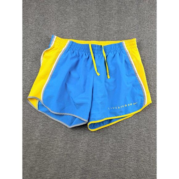 Nike Pants - Nike Dri-Fit Women's Size Small Livestrong Tempo‎ Running Shorts Blue Lined